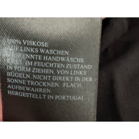 AllSaints Helix Draped Dress Indigo Black Size 2 NWT $178 Orig. Asymmetric Hem - Picture 13 of 14